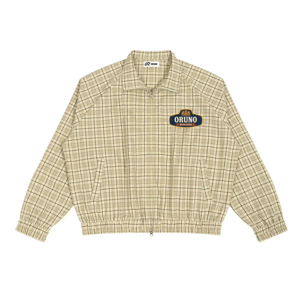 Heritage Plaid Zip  Track Jacket