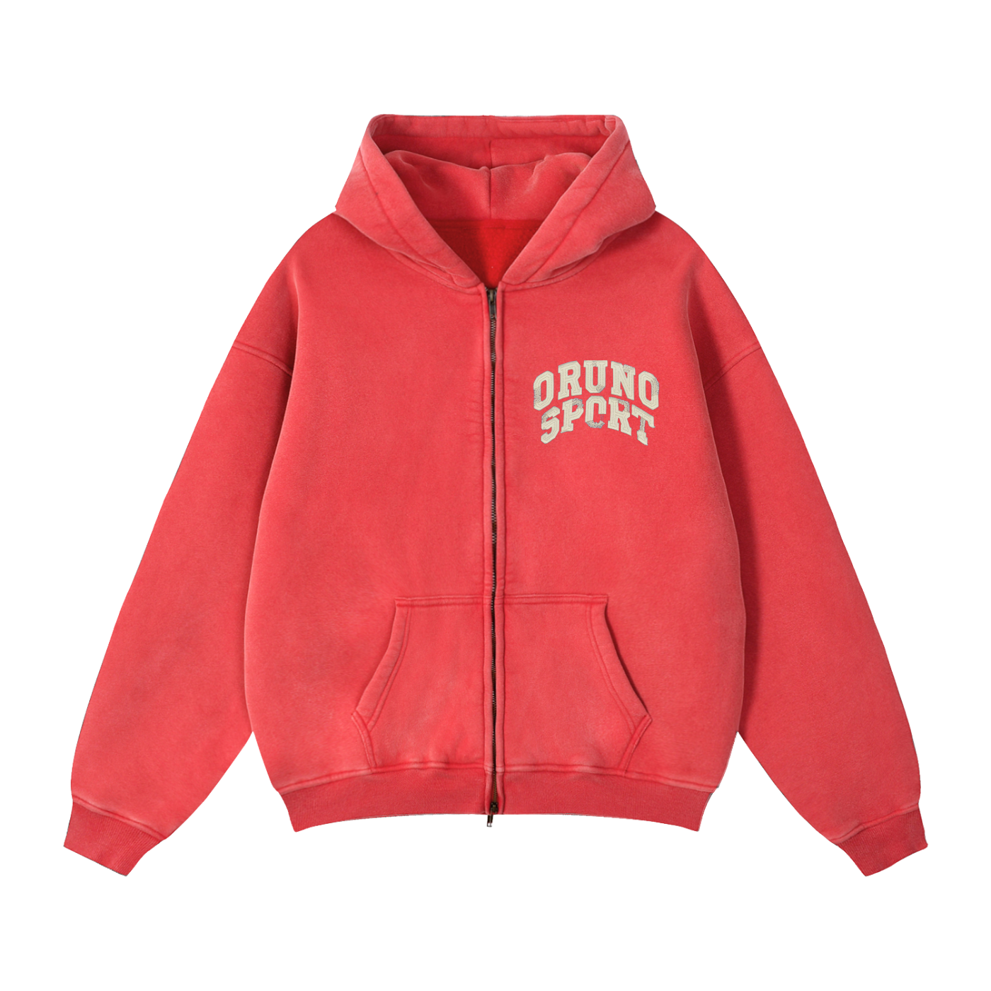Signature Boxy Double Zip Hoodie